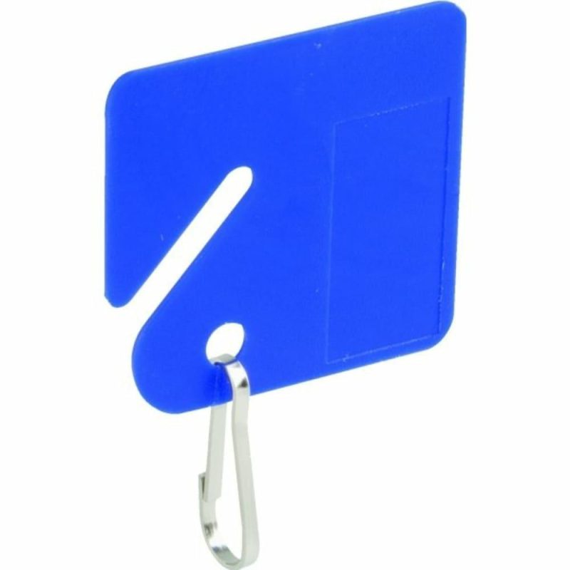 Blue Plastic Key Tags Package Of 20