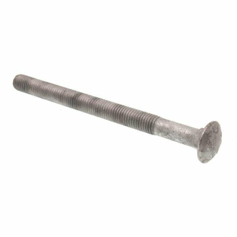 Carriage Bolts, -11 X 8 In., A307 Grd A Galv Stl,package Of 10