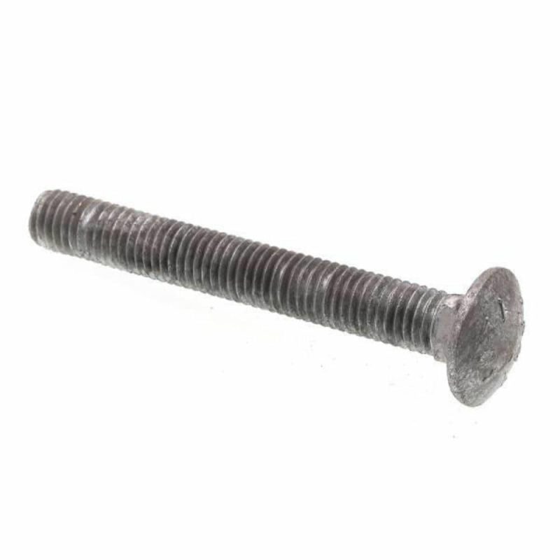 Carriage Bolts, -134 In., A307 Hot Dip Galv Stl, Package Of 25