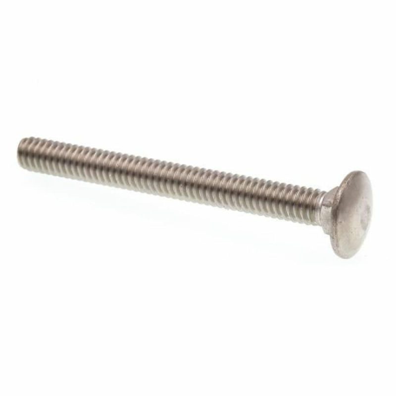 Carriage Bolts, 1/4 In-20 X 2-1/2 In, Grd 18-8 Ss, Package Of 25