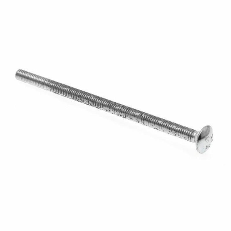 Carriage Bolts,.-18 6 In., A307 Grade Azinc, Package Of 25