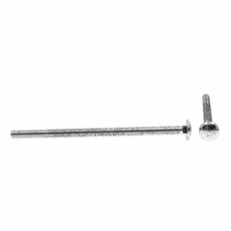 Carriage Bolts,.-18 6 In., A307 Grade Azinc, Package Of 25