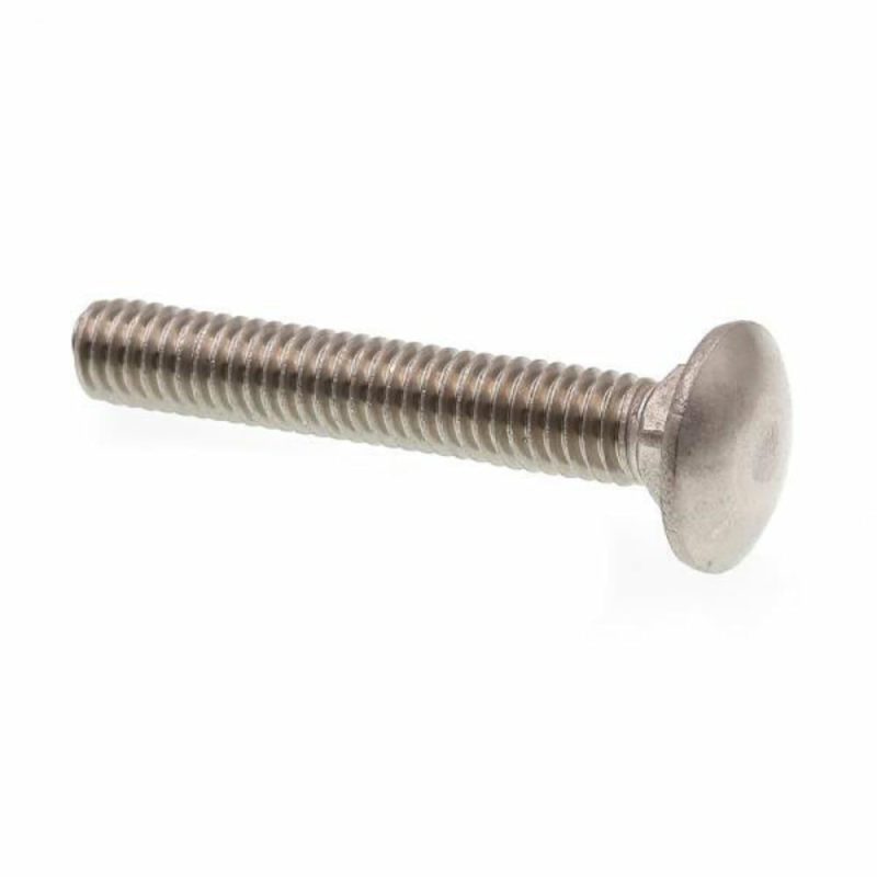 Carriage Bolts,.-18 , Ss, Package Of 5