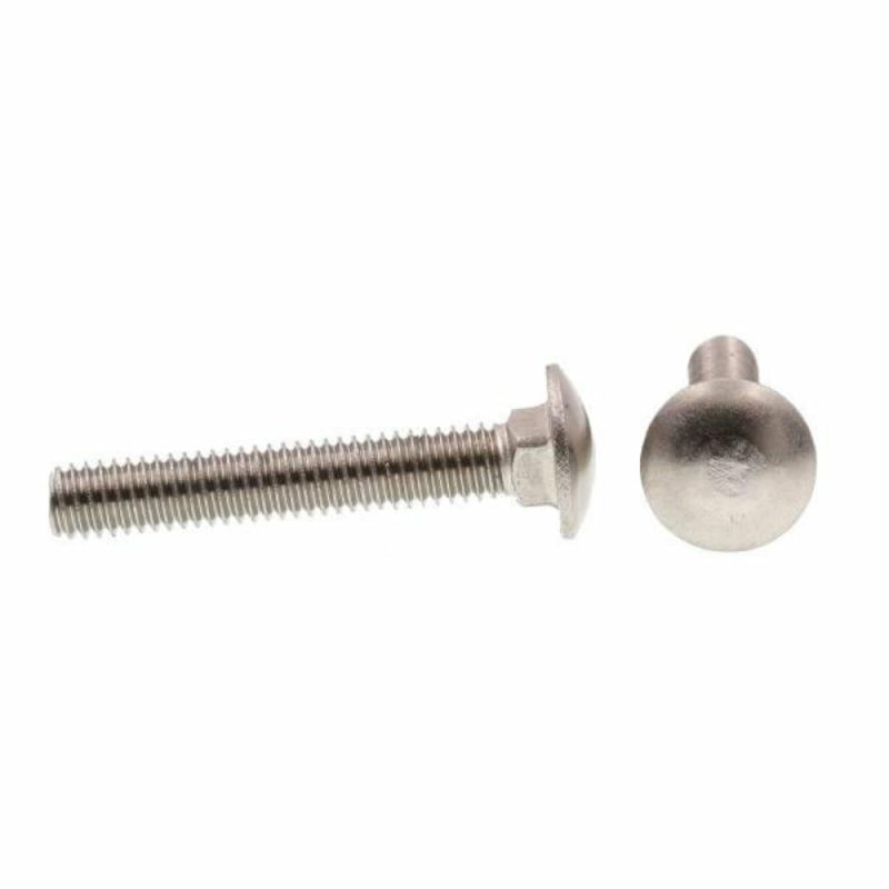 Carriage Bolts,.-18 , Ss, Package Of 5