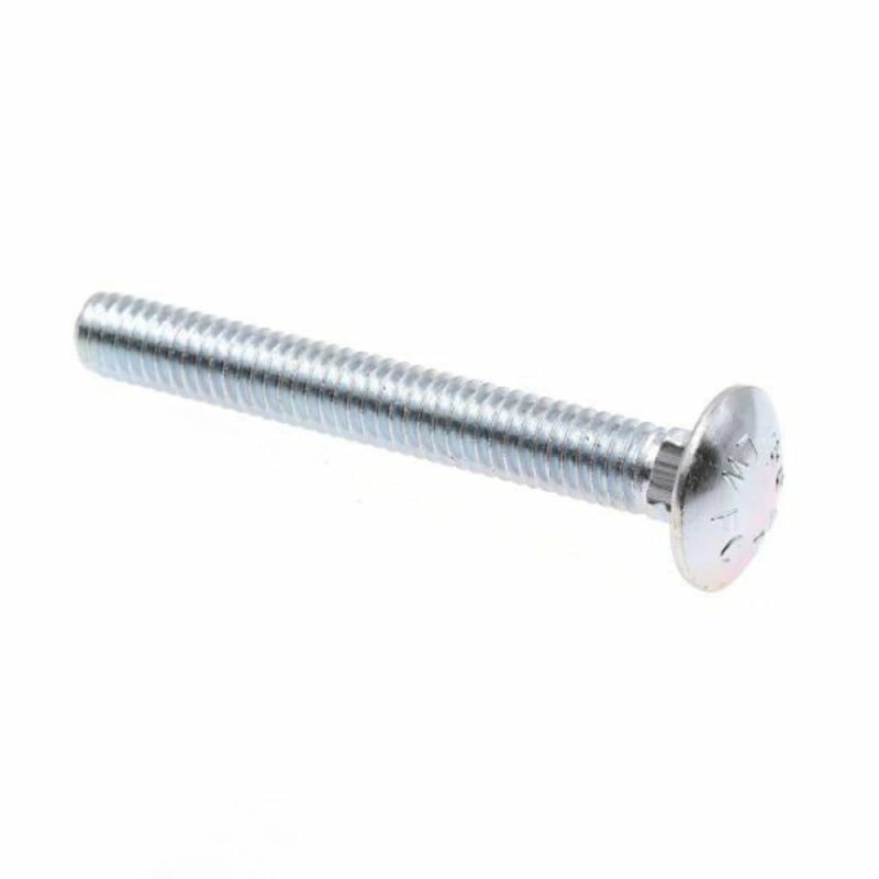 Carriage Bolts, -18 X 2- A307 Grade A Zc Stl, Package Of 50