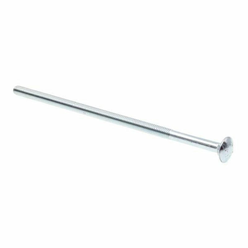 Carriage Bolts, 8 In., A307 Zc, Package Of 10