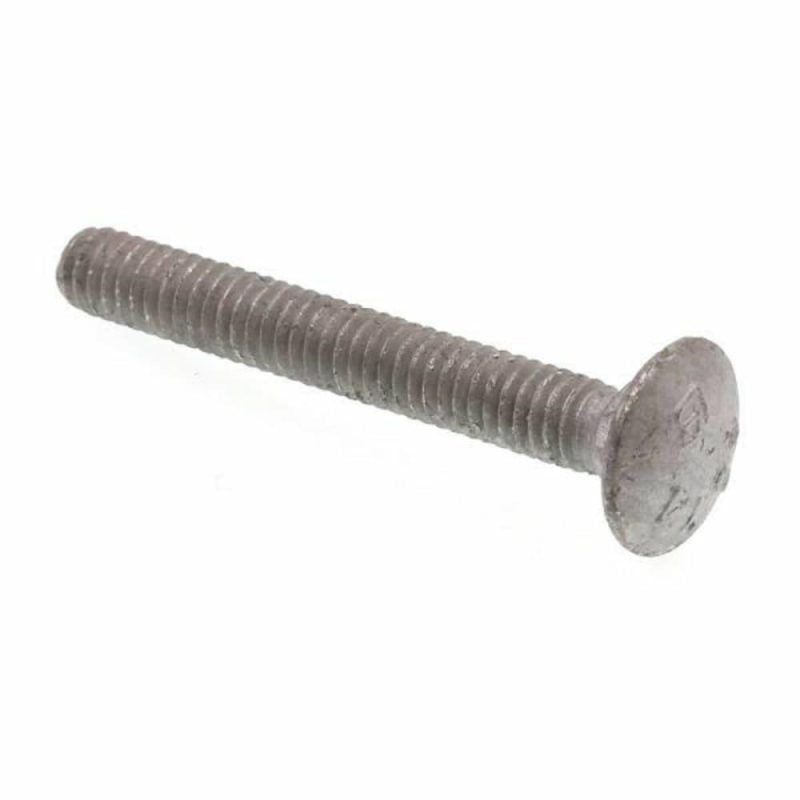 Carriage Bolts, A307 Grd A Galv Stl,Package Of 100