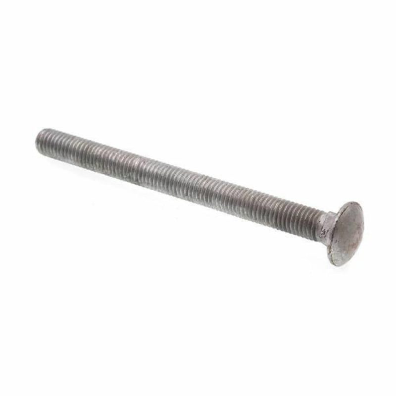 Carriage Bolts,a307 Grade A Hot Dip Galvan Steel, Package Of 5