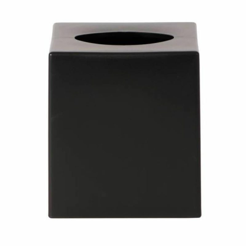 Certified Green Eco-Contour Tissue Box Cover Open Bottom, Black Case Of 12