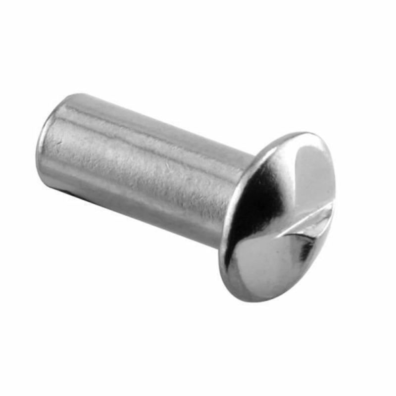 Chrome One Way Barrel Nut,package Of 100