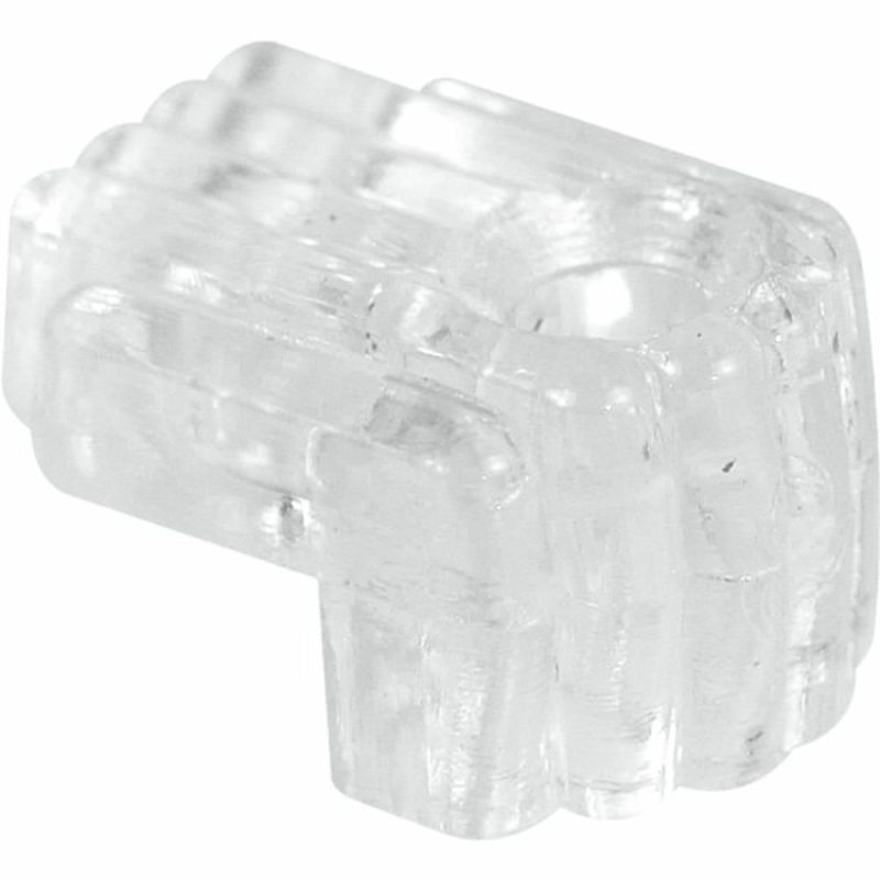 Clear 1/4″ Offset Plastic Mirror Clip, Pack Of 25