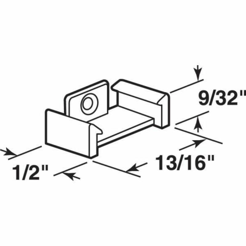 Clear Plastic, Window Grid Retainer Clip, Package Of 6