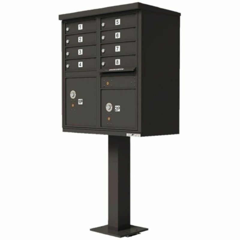 Cluster Box Unit-8 Mailboxes /2 Parcel Lockers/bronze