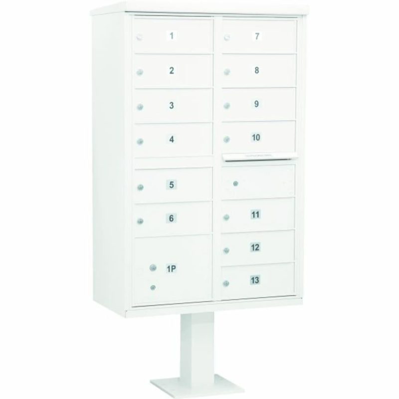 Cluster Mailbox, 13 Boxes, White