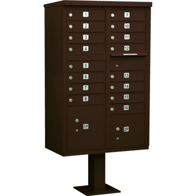 Cluster Mailbox, 16 Boxes, Bronze