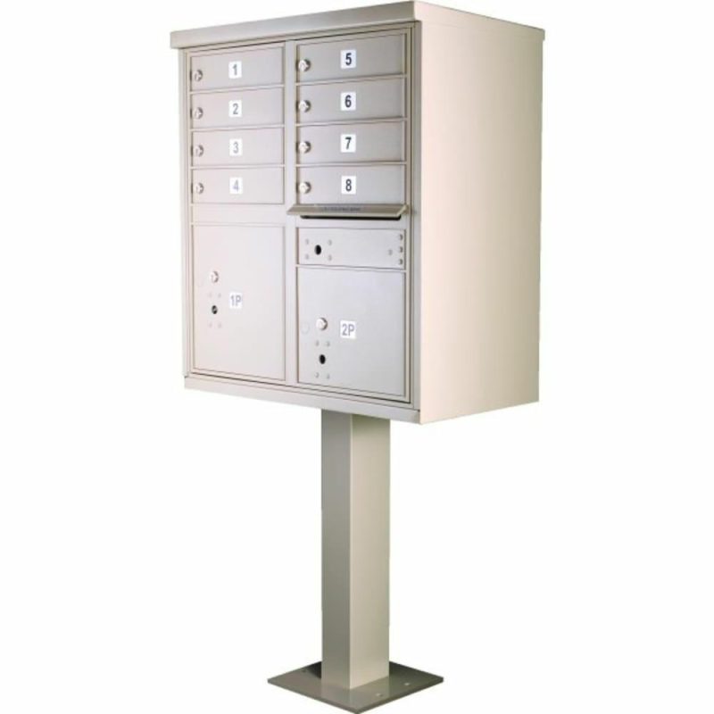 Cluster Mailbox, 8 Boxes, Sandstone