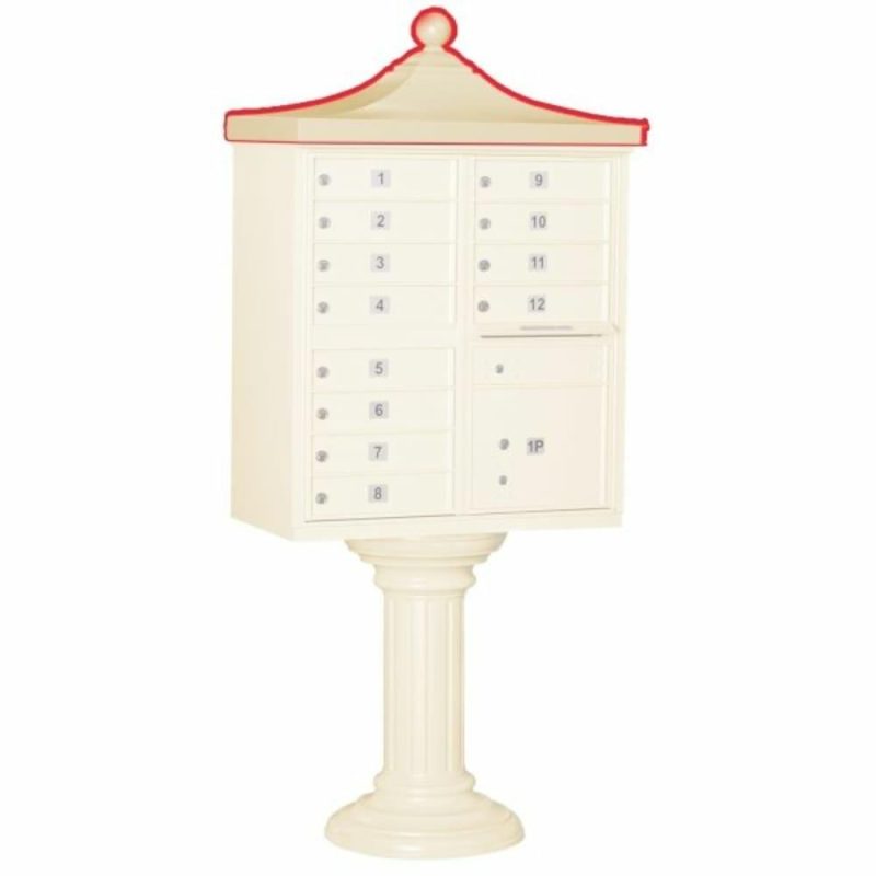 Cluster Mailbox Decorative Topper, Sandstone