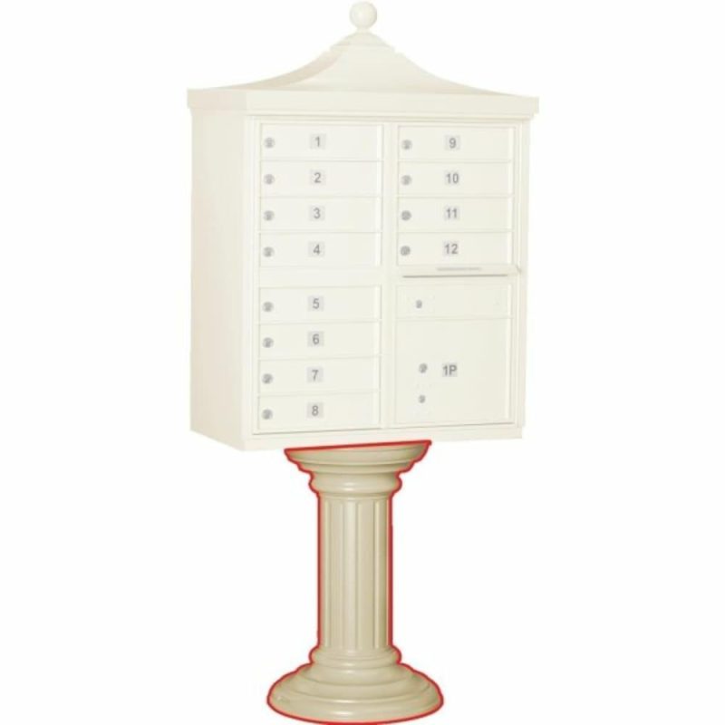 Cluster Mailbox Tall Decorative Pedestal, Sandstone