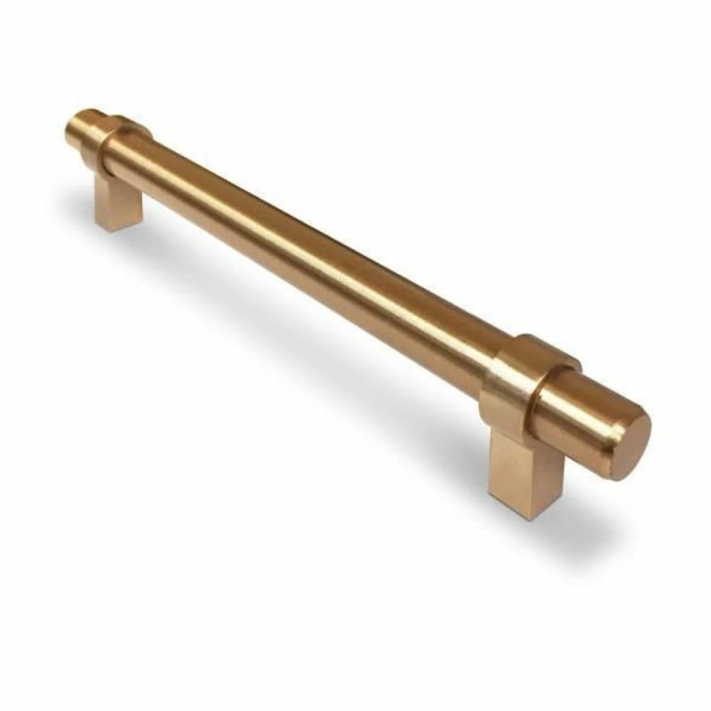 Contemporary Metal Pull, 6 5/16 In 160 Mm Champagne Bronze