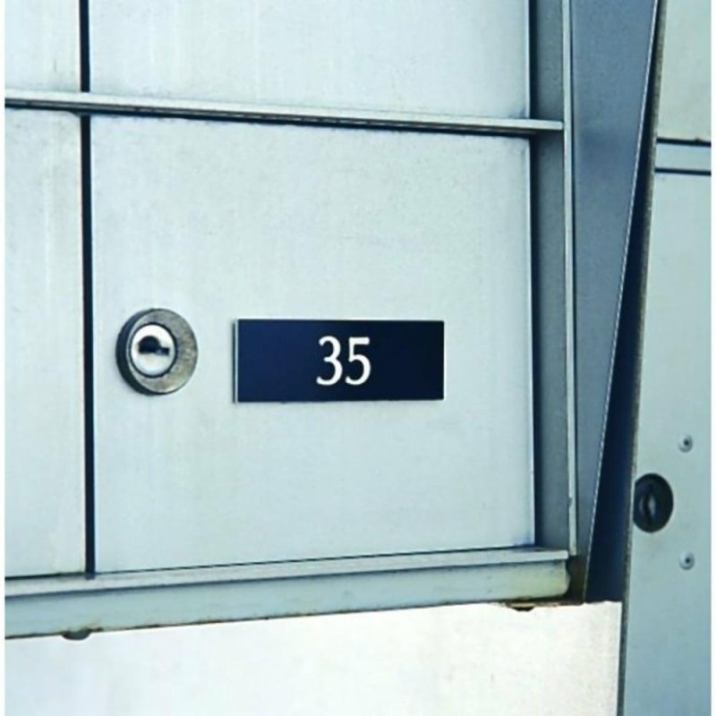 Custom Engraved Mailbox Number 3 X 1″