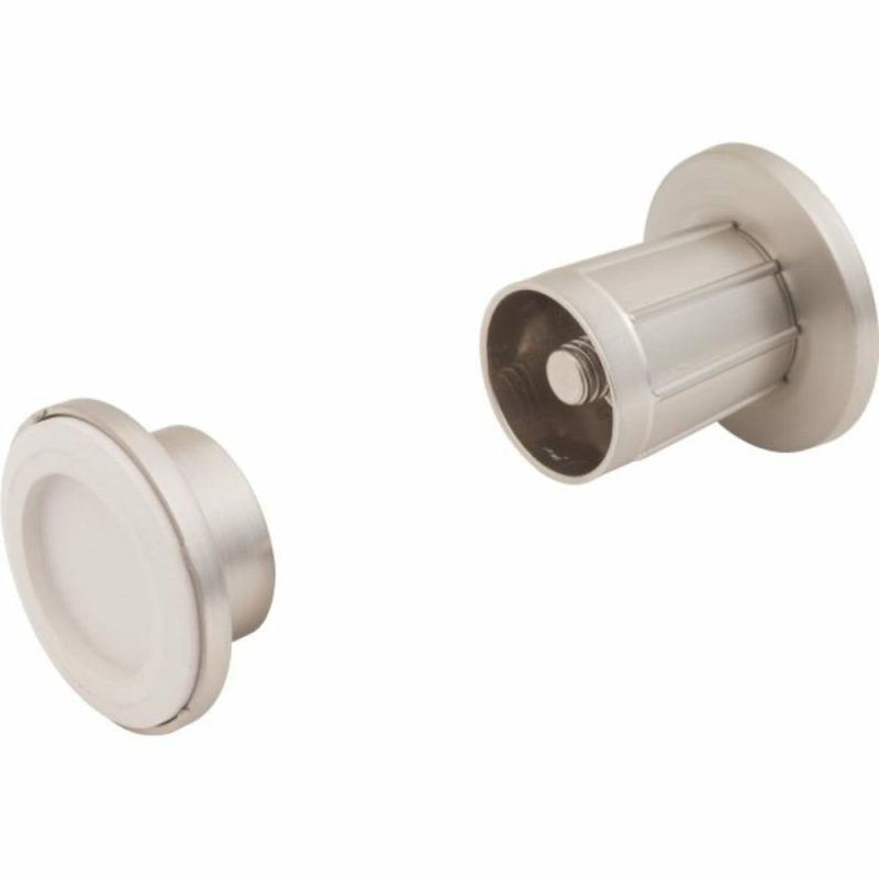 Die-Cast Shower Rod Bracket Satin Nickel 2pk