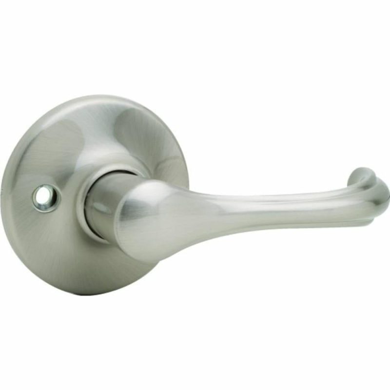 Dorian Door Lever, Passage/hall/closet, Grade 3, Metal, Satin Nickel