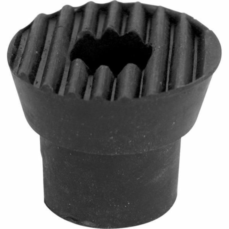 Dr Holder Tip, 1in X 3/4in, Rubber, Black,includes Fastener 10-Pack