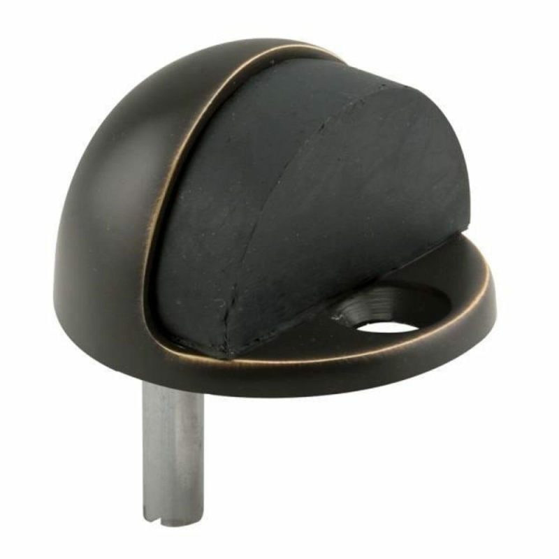 Dr Stop, 1in Reach, Cast Brass, Oil Rubbed Bronze , Floor Mt