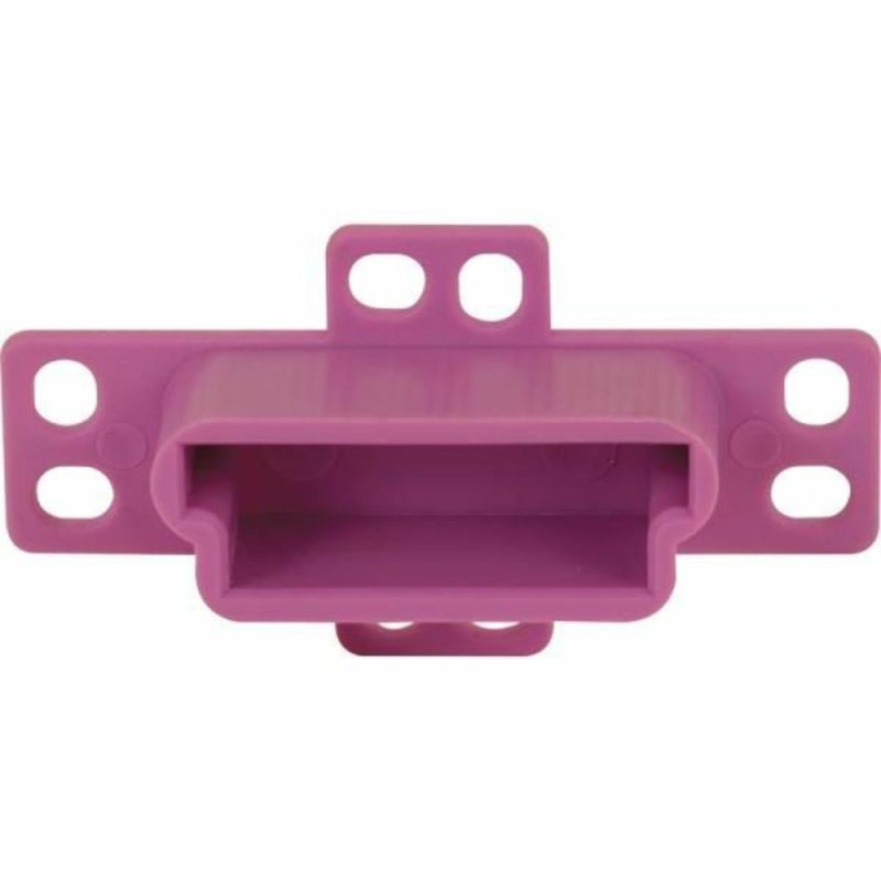 Drawer Track Backplate, 1-Ch Opening, Plast, Purple, Package Of 2