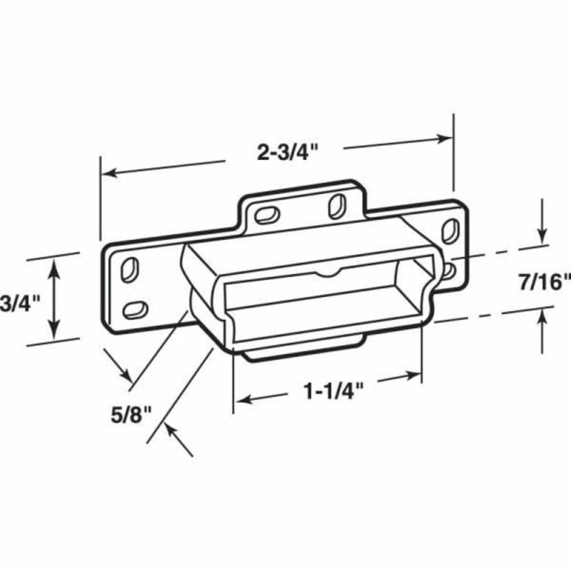 Drawer Track Backplate, 1-Ch Opening, Plast, Purple, Package Of 2