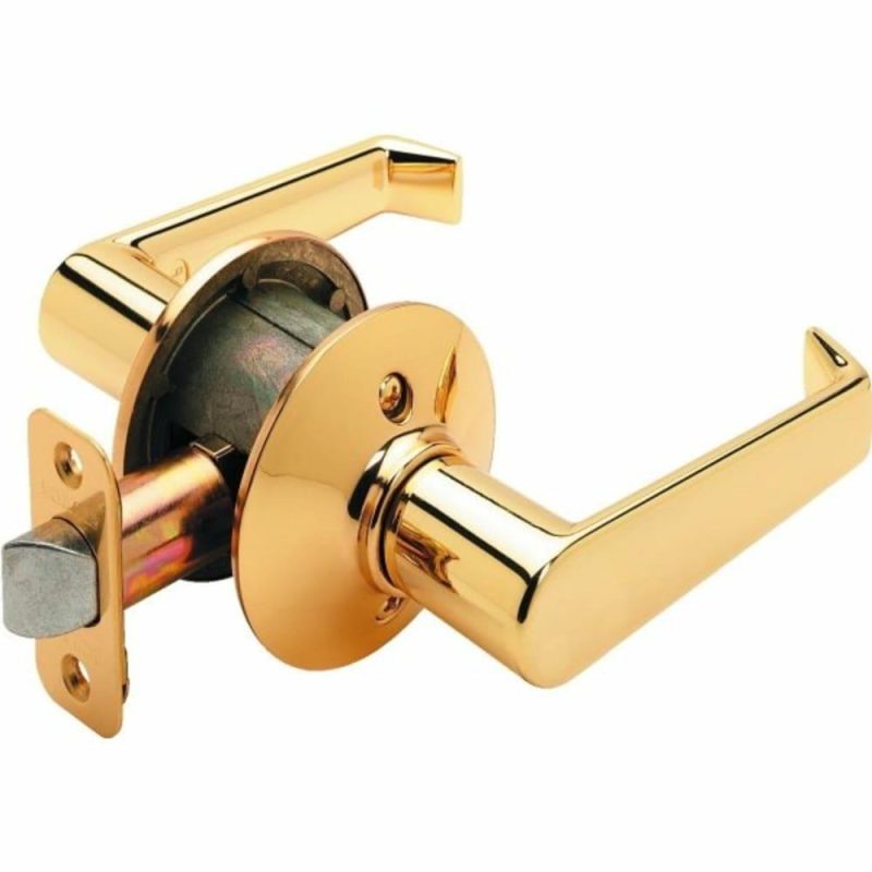 Elan F Series Lever, Passage, Grade Aaa, Bright Brass