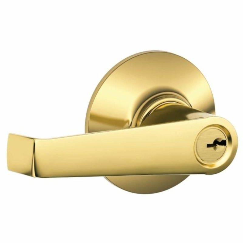 Elan F Series Lever, Storeroom, Grade Aaa, Bright Brass