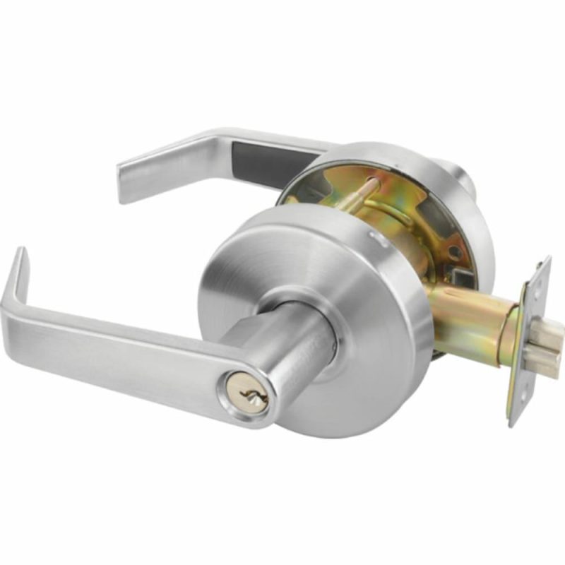 Entry Lock, Augusta Trim, C Keyway, Satin Chrome Finish