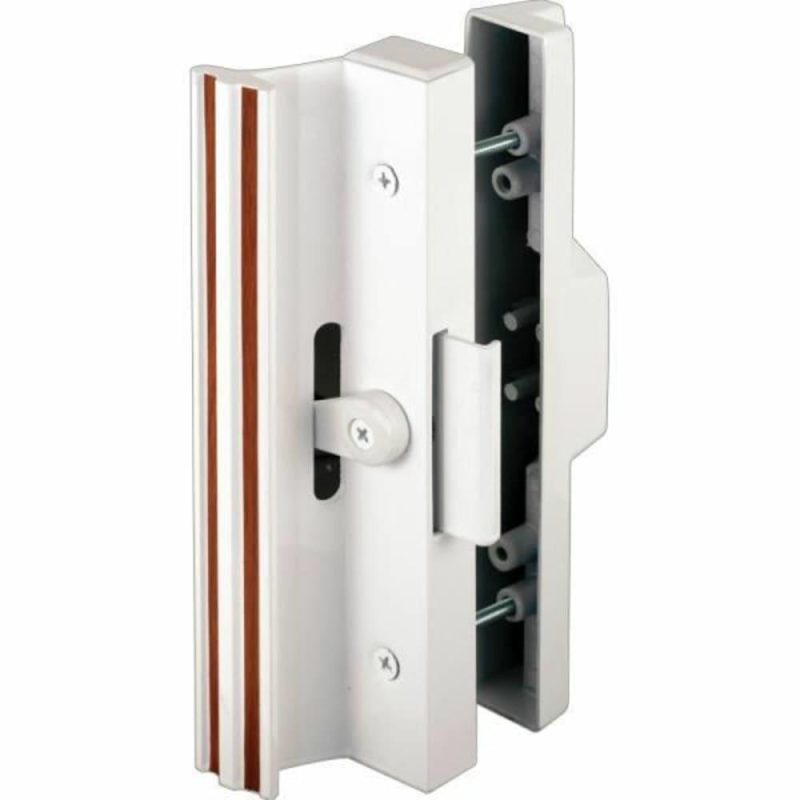 Ext Alum, Wt, Sliding Patio Dr W/ Clamp Type Latch