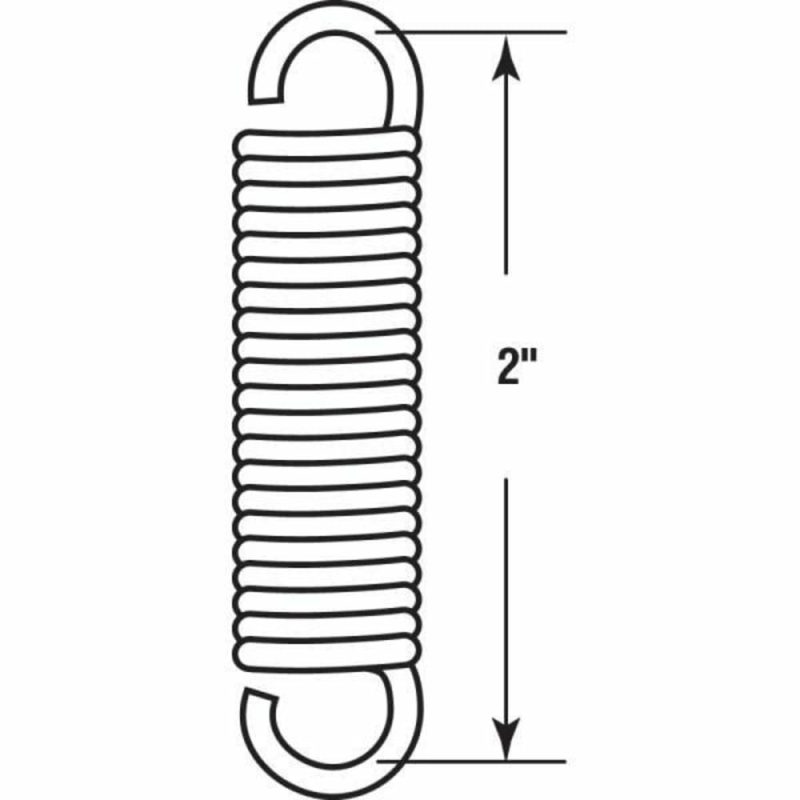 Extension Spring 7/16inx2inx0062in Loop Open Package Of 2