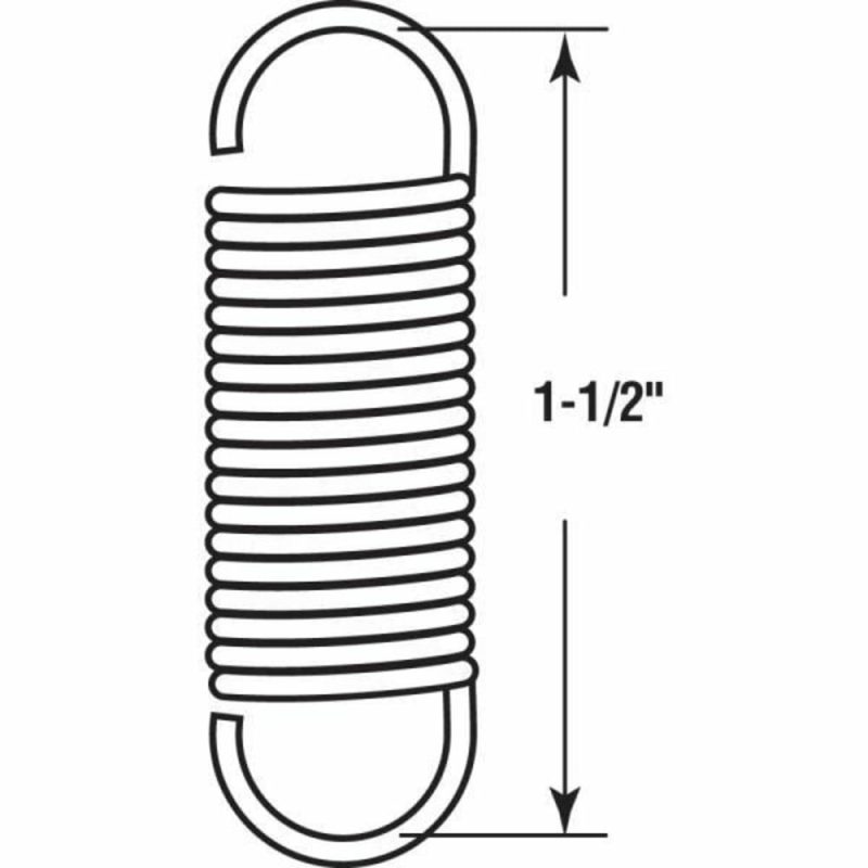 Extension Spring, Single Loop, Closed, Package Of 2