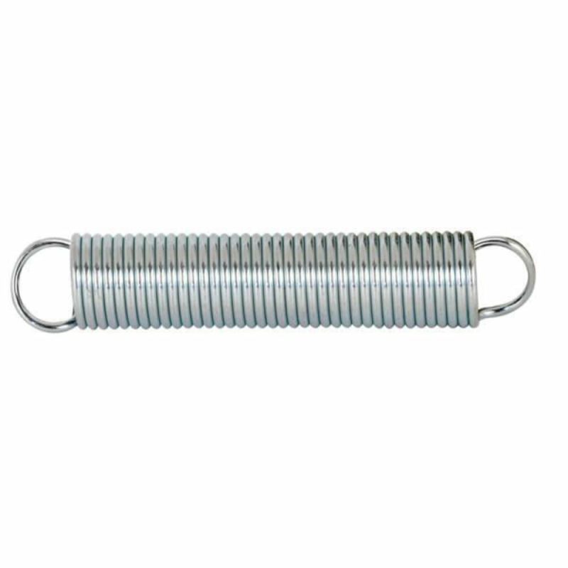 Extension Spring, Spring Steel, Single Loop, Closed, Package Of 2