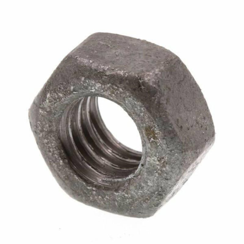 Finish Hex Nuts,20, A563 Grd A Hot Dip Galv Stl, Package Of 100