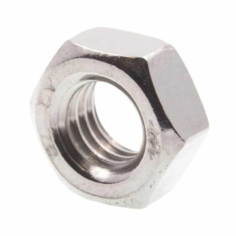 Finished Hex Nuts, Met, M8-1.25, Grade A2-70 Ss, Package Of 25