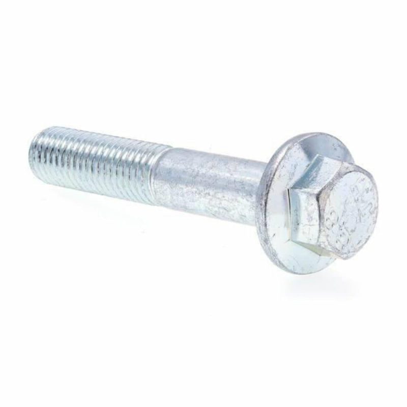 Flange Bolts, Class 8.8 , M12, Zinc, Package Of 10