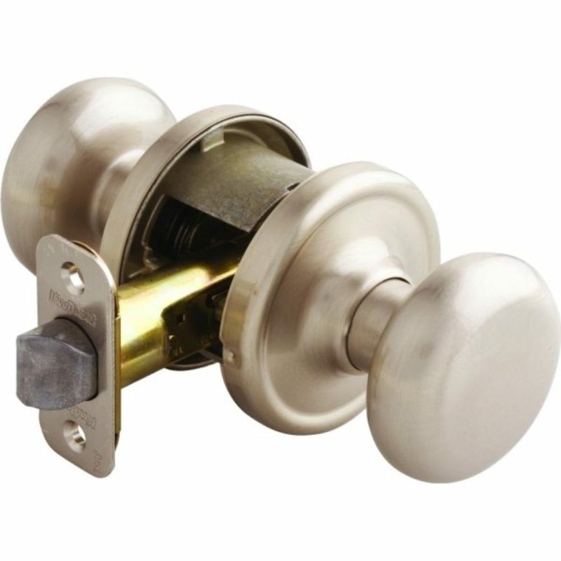 Hancock Door Knob, Passage/hall/closet, Grade 2, Satin Nickel