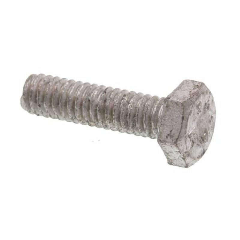 He Bolts, A307 Grade A Hot Dip Galvan Steel, Package Of 100.