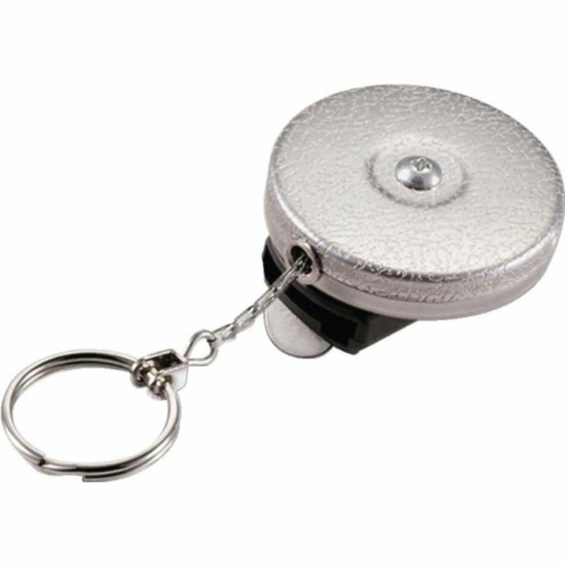 Heavy Duty Retractable Key Chain , Belt Clip , 42″ Nylon Cable , Chr