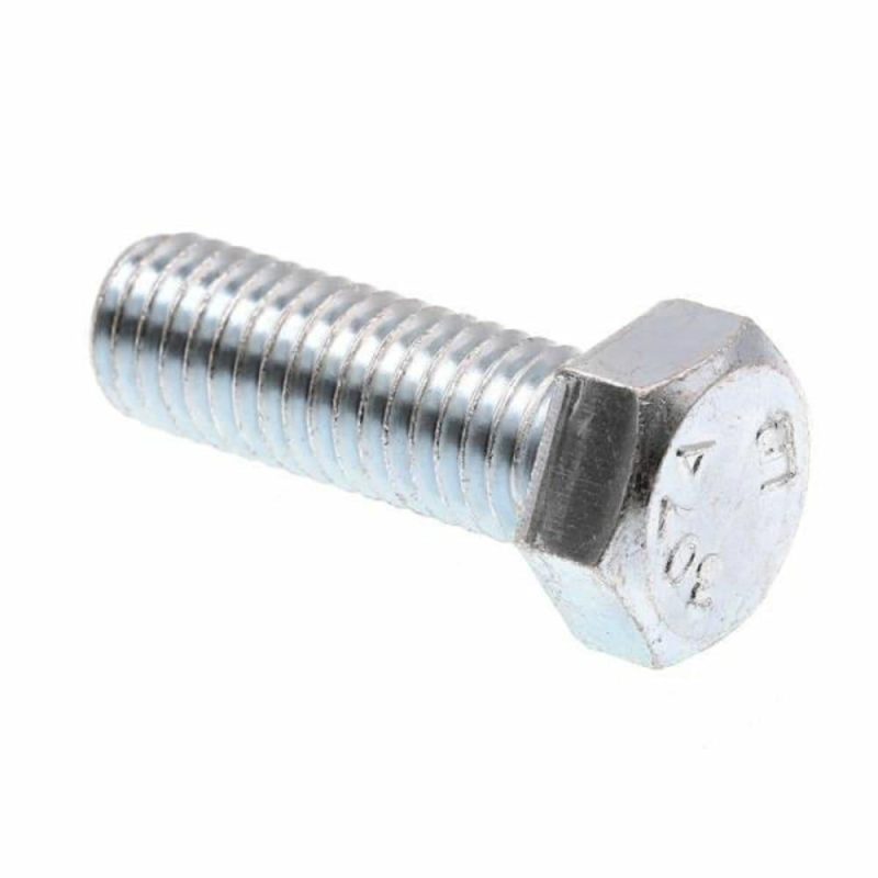 Hex Bolts, .-13 X 1- A307 Grade A Zc Stl, Package Of 25