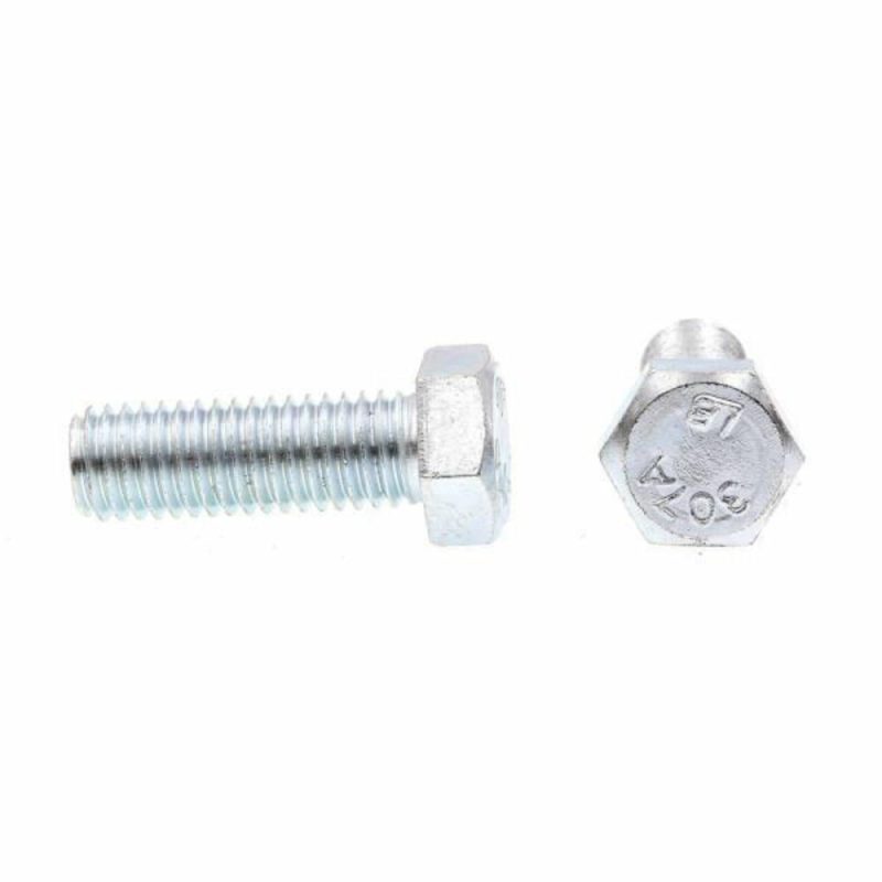 Hex Bolts, .-13 X 1- A307 Grade A Zc Stl, Package Of 25