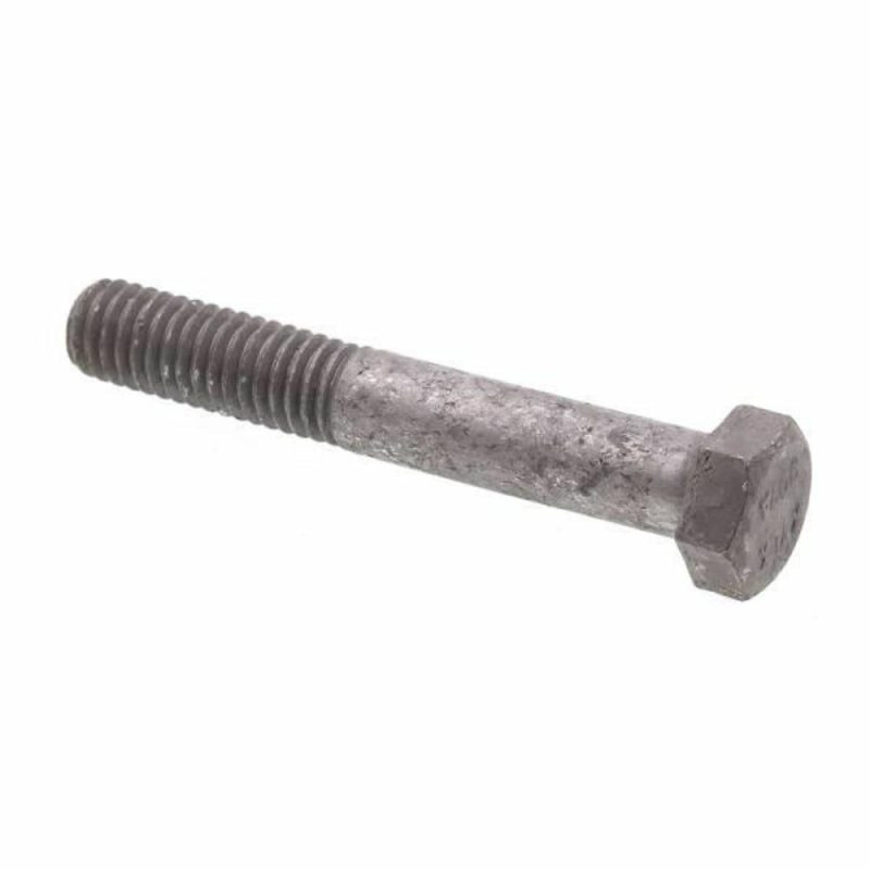 Hex Bolts,-16 X 2- A307 Grd A Galv Stl, Package Of 25