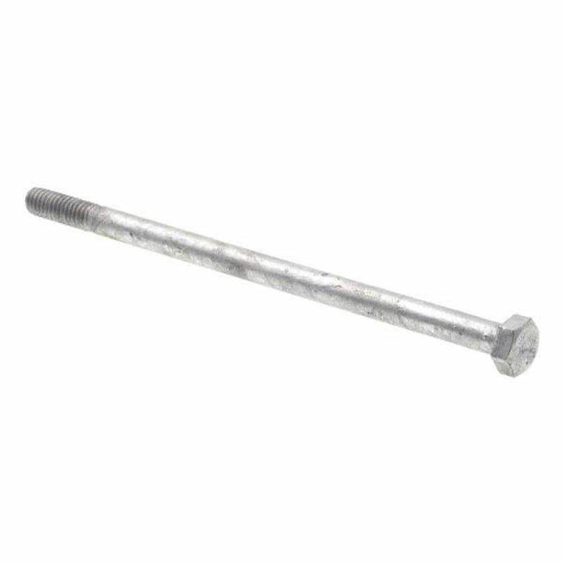 Hex Bolts, 5/16in-18 X 6in, A307 Galv Steel, Package Of 10