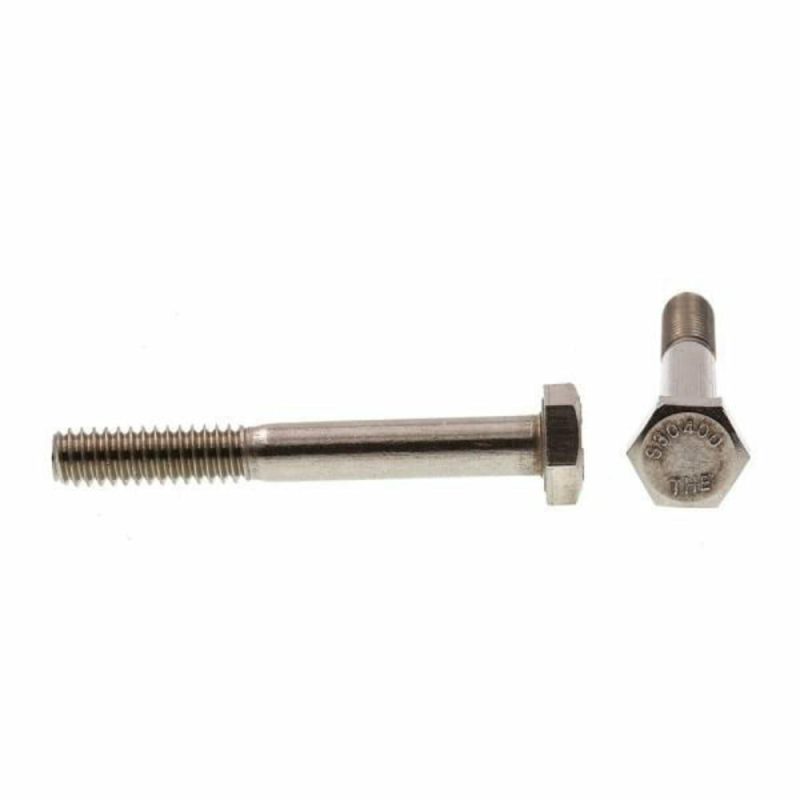 Hex Bolts , Grade 304 Stainless Steel , 1/4-20 X 2″ , Package Of 25