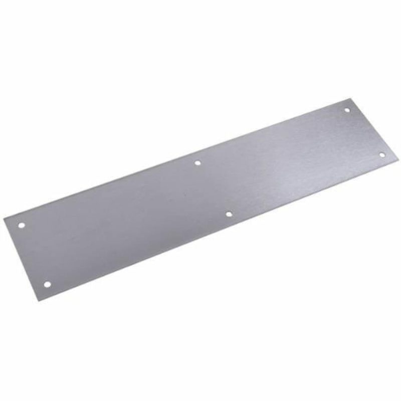 Ives Kick Plate, Satin Stainless Steel, 10 Inches X 44 Inches