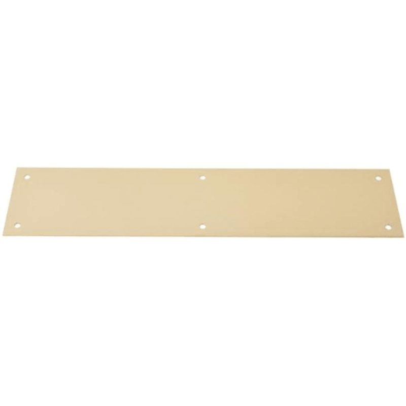 Ives Push Plate Bright Brass 3-1/2 Inches X 15 Inches